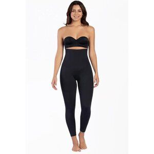 Curveez Shapewear Stunning Shape High Waist Legging Sz Large Black CUR49709 $55
